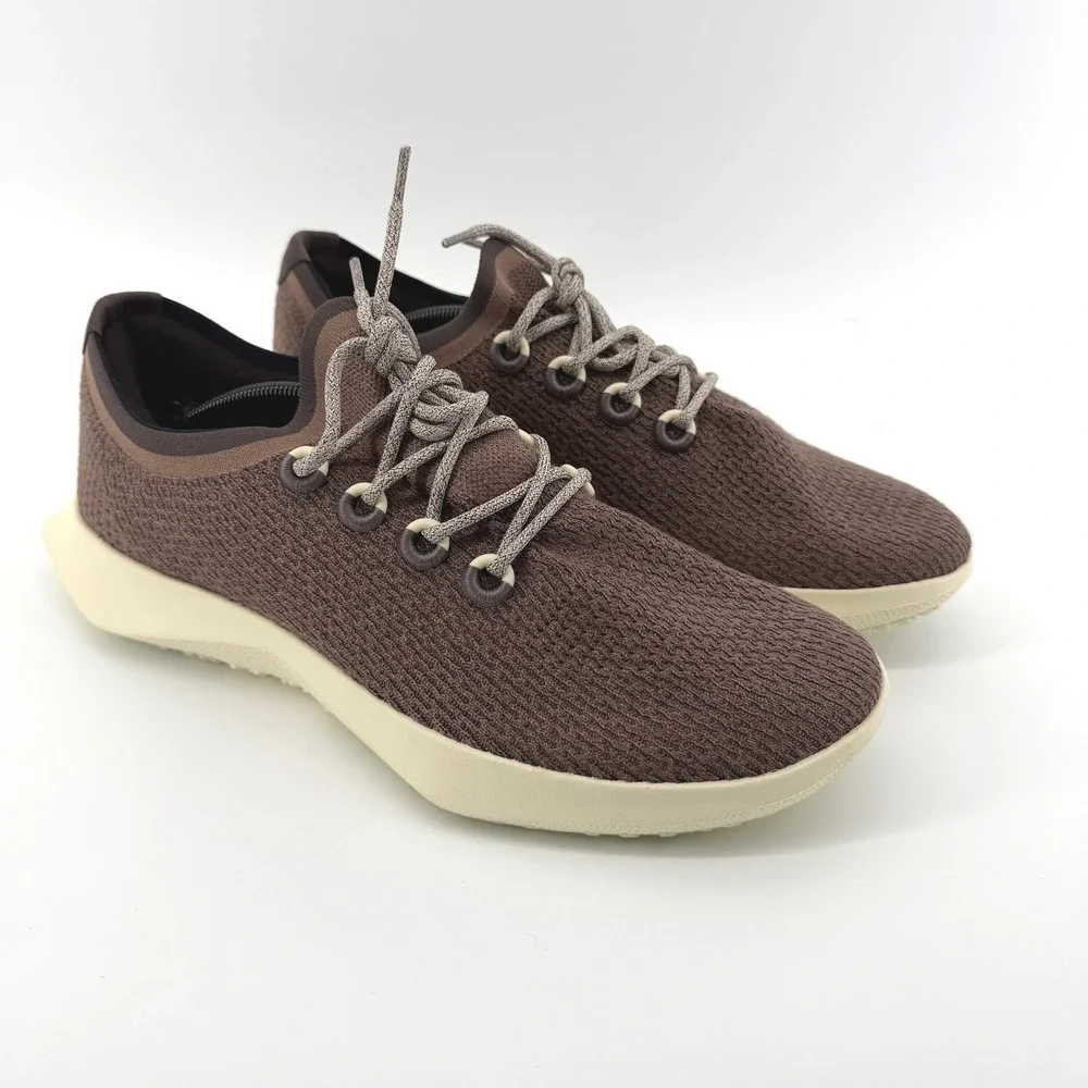 NEW Allbirds Tree Dasher 2 Mens 14 Brown Knit Performance Running Shoes Sneakers